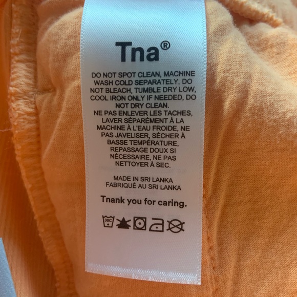 Aritzia Cozy Boyfriend Shorts in the colour apricot - Picture 5 of 9